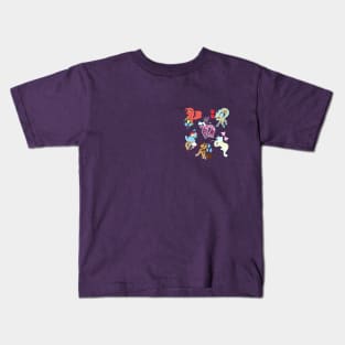 Mane 6 as Food Kids T-Shirt